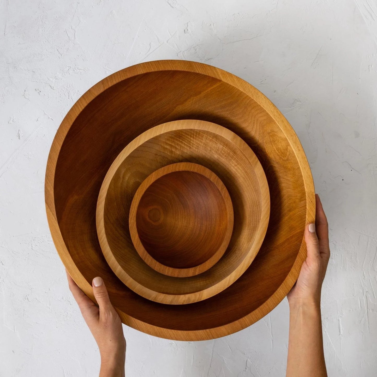 Handcrafted Wood Salad Bowls