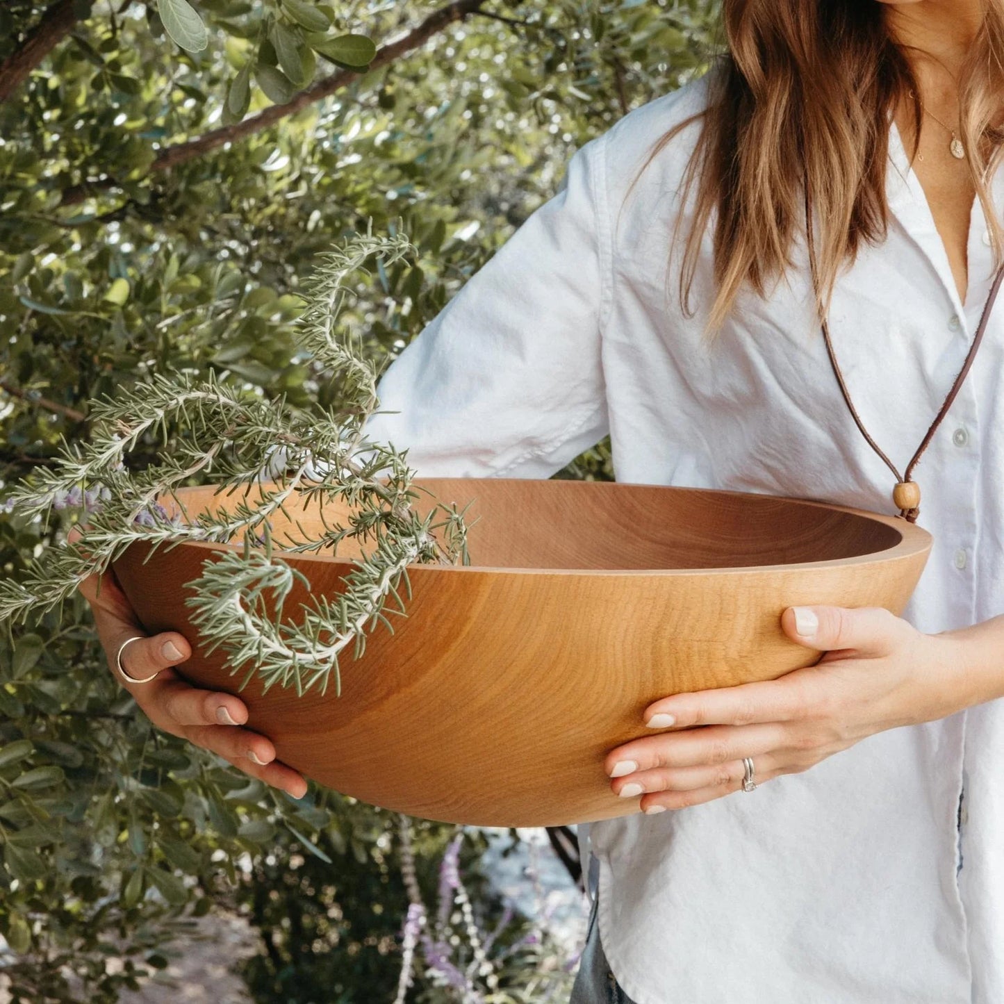 Handcrafted Wood Salad Bowls