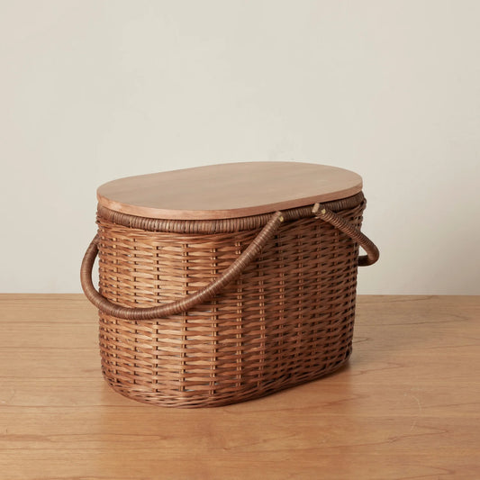 Bondi Woven Picnic Cooler Basket