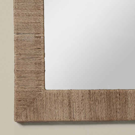 Highball Jute Rectangular Mirror