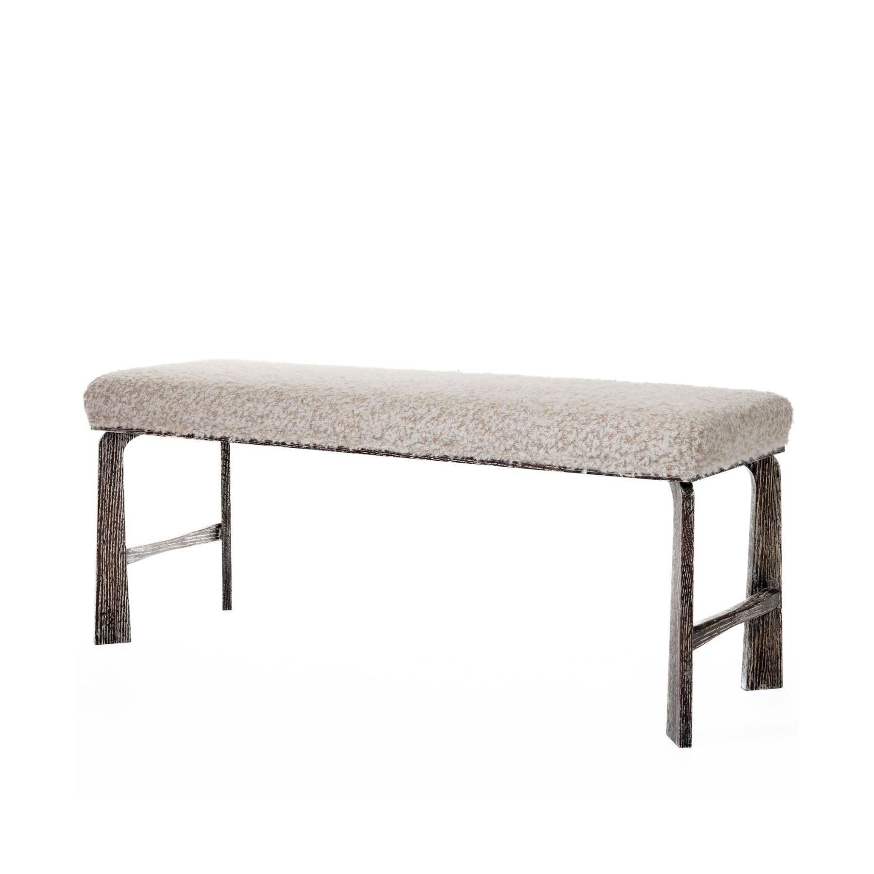 Ashley Yeates, renowned interior designer and sustainable leader, presenting the Astin Bench, a signature piece that combines modern aesthetics with eco-friendly materials, promoting sustainable living in contemporary interiors